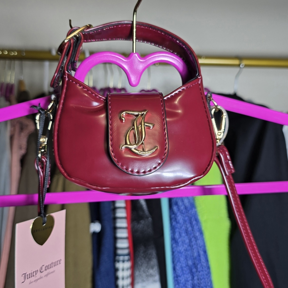 Juicy Couture-Overstated Juicy Mini Bag With Handles NWT - Picture 2 of 11